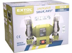 EXTOL CRAFT 410130 bruska stolní dvoukotoučová, 350W