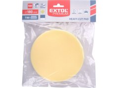 EXTOL PREMIUM 8804508 kotouč leštící pěnový, T80, žlutý, O180x30mm, suchý zip O150mm