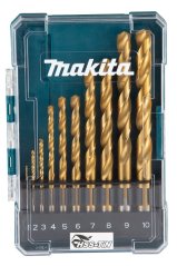 Makita D-72849 sada vrtáků do kovu HSS-TiN 1-10mm, 10ks