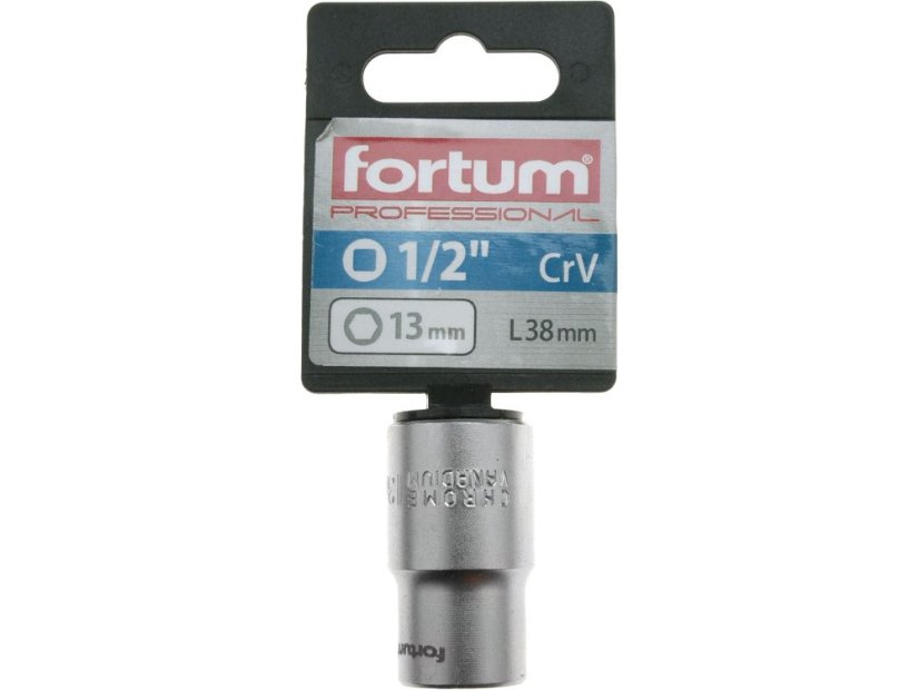 FORTUM 4700413 hlavice nástrčná 1/2", 13mm, L 38mm