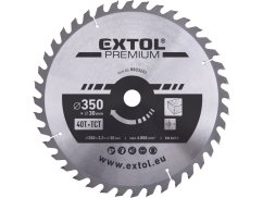 EXTOL PREMIUM 8803251 kotouč pilový s SK plátky, O 350x3,3x30mm, 40T