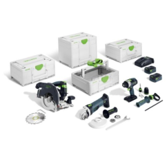 Festool 578025 Aku sada Combo pro dřevostavby HKC 55/TPC 18/AGC 18/TB M 137