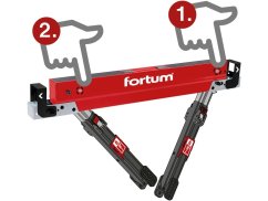 FORTUM koza stavební skládací 1kus, nosnost 590kg, výška 61,5-82cm