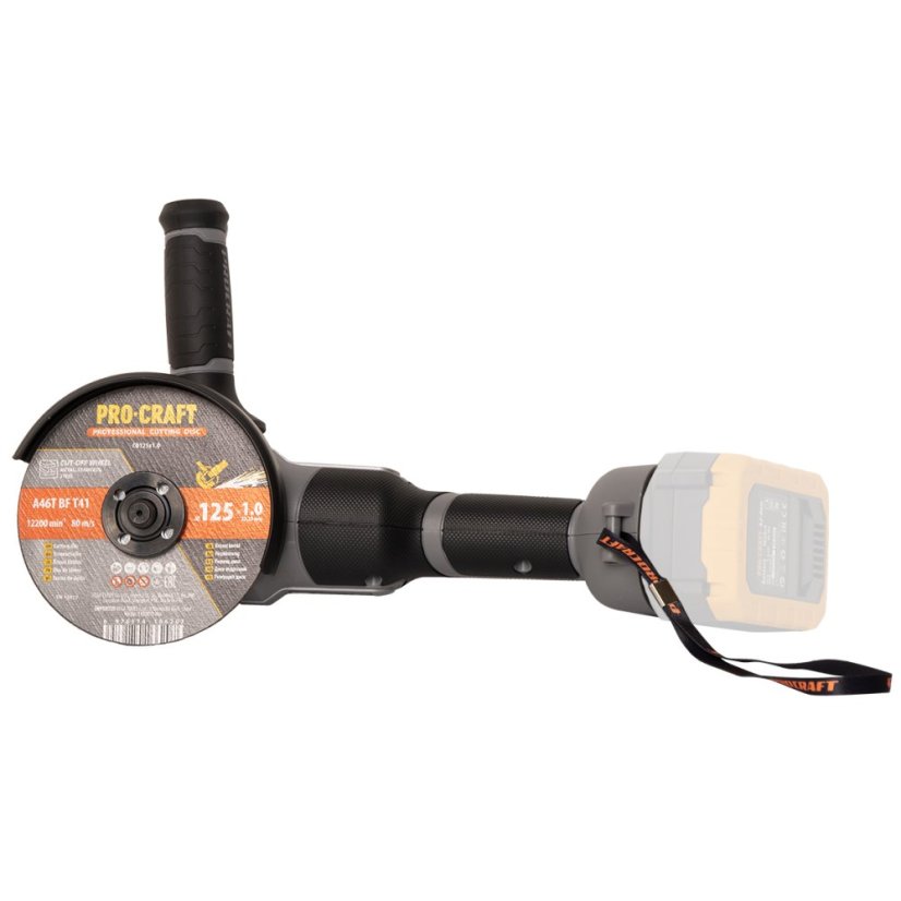 Procraft Industrial AG125Abb aku úhlová bruska 125 mm 20 V (bez baterie a nabíječky)
