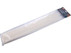EXTOL PREMIUM 8856122 pásky stahovací na kabely bílé, 540x7,6mm, 50ks, nylon PA66