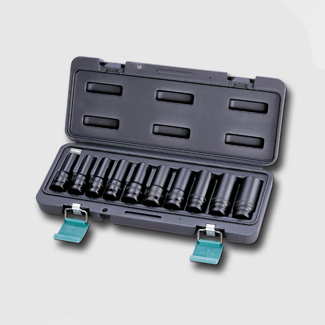 HONITON H5-40010L  Sada prodloužených hlavic zesílených 1/2" 10PCS 11-12-13-14-16-17-19-21-22-24MM