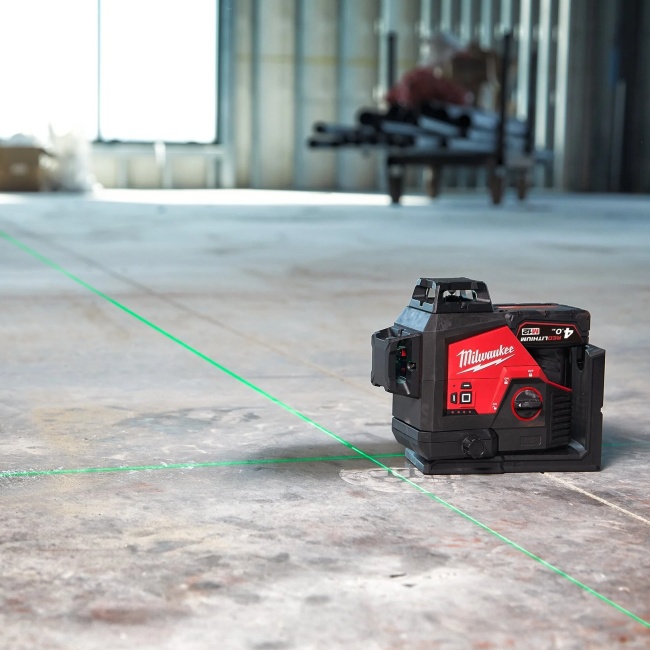 Milwaukee M12 3PL-401C aku laser zelený 360° 4933478102