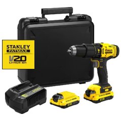 Stanley SFMCD711C2K příklepová aku vrtačka, 2x1,5Ah Li-Ion V20