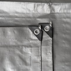 Procraft ST3x6 plachta 200g/m2 nepromokavá s oky 3x6 m stříbrná