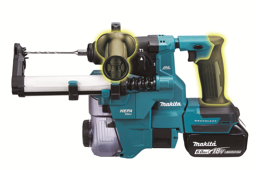 Makita DHR183Z aku kombinované kladivo SDS-plus Li-ion LXT 18V bez aku Z