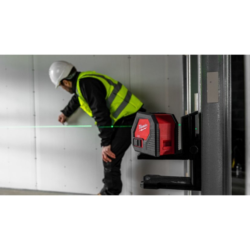 Milwaukee CLL-C zelený křížový laser na alkalické baterie 4933478753