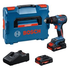 Sada akumulátorových vrtaček Bosch s 18V bateriemi a kufříkem. Sada akumulátorových vrtaček Bosch s 18V bateriemi a kufříkem.