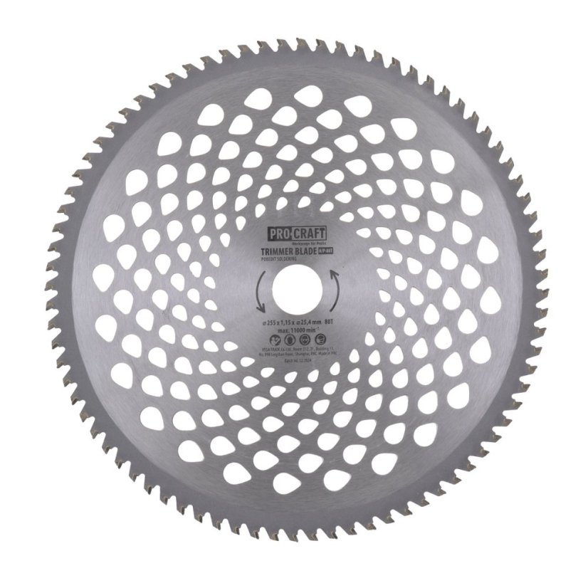 Procraft H-80T nůž kotouč do křovinořezu 255x25.4 80z