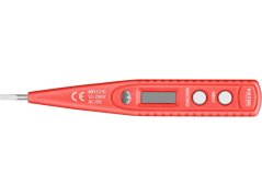 zkoušečka napětí digitální s displejem 12-220V, délka 146mm, pro AC/DC (střídavý/stejnosměrný proud)