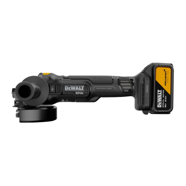 Dewalt DCG45MNT aku uhlová bruska 125 mm edice McLaren 18V bez aku