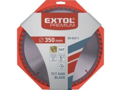 EXTOL PREMIUM 8803252 kotouč pilový s SK plátky, O 350x3,3x30mm, 54T