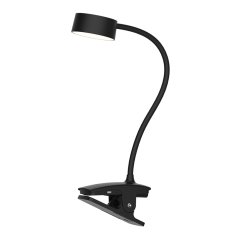 Solight WO3001-B LED stolní nabíjecí lampička, 2W, 210lm, 3CCT, černá, clip