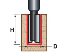 EXTOL PREMIUM 8802113 fréza drážkovací do dřeva, D12,7 x H25; průměr stopky 8mm