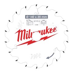 Milwaukee CSB P W 140 x 20 x 1.6 x 18ATB kotouč oilový 4932471310