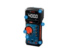 Digitální multimetr Bosch EXDM600-17 s velkým displejem.