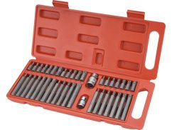 EXTOL PREMIUM 8818202 hroty IMBUS-TORX-XZN, sada PROFI 40ks, pro ráčny 3/8", 1/2", CrV