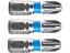 FORTUM 4741303 hrot křížový pozidriv, sada 3ks, PZ 3x25mm, S2