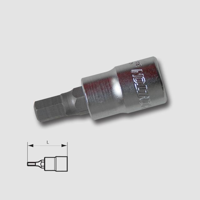 HONITON Hlavice zástrčná 1/4" imbus 3