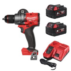 Milwaukee ELVINSET23 M18 FPD3 aku příklepová vrtačka + 2x 5Ah M18B5