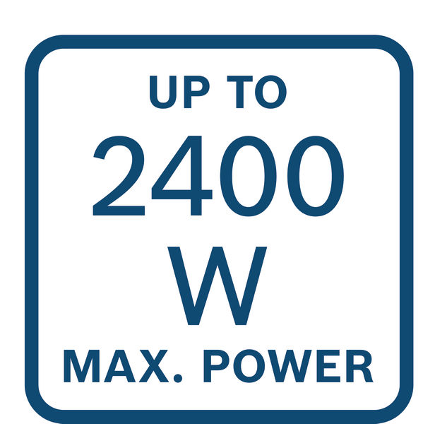 Maximální výkon 2400 W.