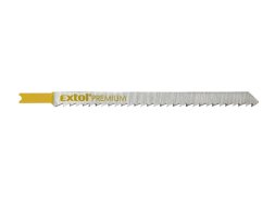 EXTOL PREMIUM 8805512 plátky do přímočaré pily 5ks, 126x4,0mm, HCS