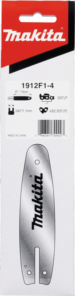 Makita 1912F1-4 lišta 15cm 1.1mm 0.325" pro DUC150 Makita 1912F1-4 lišta 15cm 1.1mm 0.325" pro DUC150