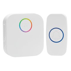 Solight 1L80 bezdrátový zvonek, do zásuvky, 180m, bílý, learning code