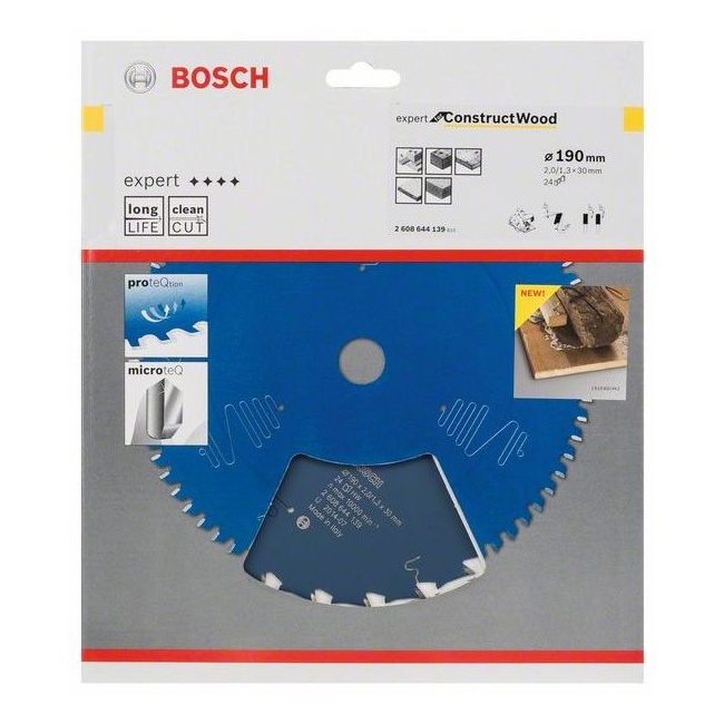 Bosch pilový kotouč Expert for Construct Wood 190 x 30 x 2 mm, 24 zubů