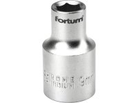 FORTUM 4700409 hlavice nástrčná 1/2", 9mm, L 38mm, 61CrV5