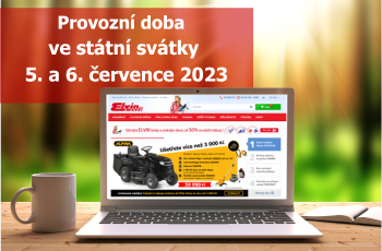 Provozní doba ve svátky 5.7.-6.7.2023