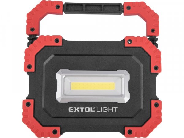 EXTOL LIGHT reflektor LED, 1000lm, USB nabíjení s powerbankou, Li-ion