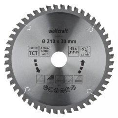 Wolfcraft pilový kotouč pro pokos.pily čisté řezy 250x30,2 Z48 6547000