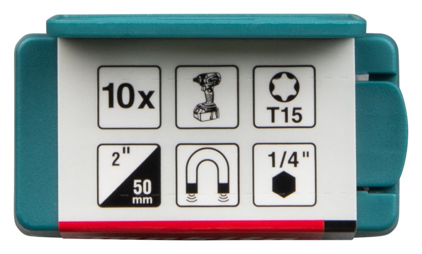 Makita E-26026 torzní bit T15 Impact Premier (E-form) 50mm 10 ks