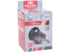 EXTOL PREMIUM 8801971 vrták SDS PLUS do zdiva korunkový, O 125mm x 110mm, M22