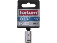 FORTUM 4701411 hlavice nástrčná 1/4", 11mm, L 25mm