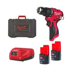 Milwaukee M12 BLPDRC-202C aku příklepová vrtačka 2x2Ah 4933500422