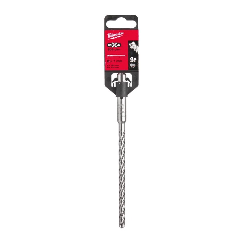 Milwaukee 7x100x165mm vrták SDS-Plus čtyřbřit MX4 4932352020