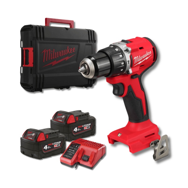 Milwaukee M18 BLPDRC-402C aku kompaktní příklepová vrtačka 4933492824