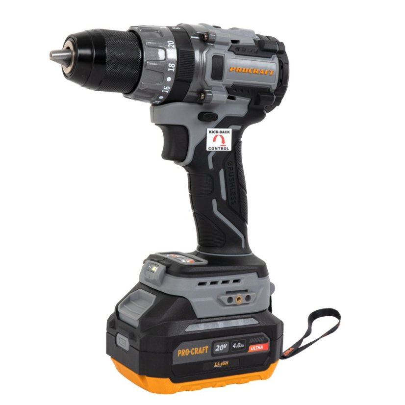 Procraft Industrial CD20A aku příklepový vrtací šroubovák 20 V 1x4Ah