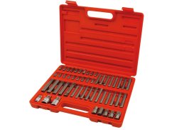 EXTOL PREMIUM 8818200 hroty IMBUS-TORX-XZN, sada 51ks, pro ráčny 3/8", 1/2", S2