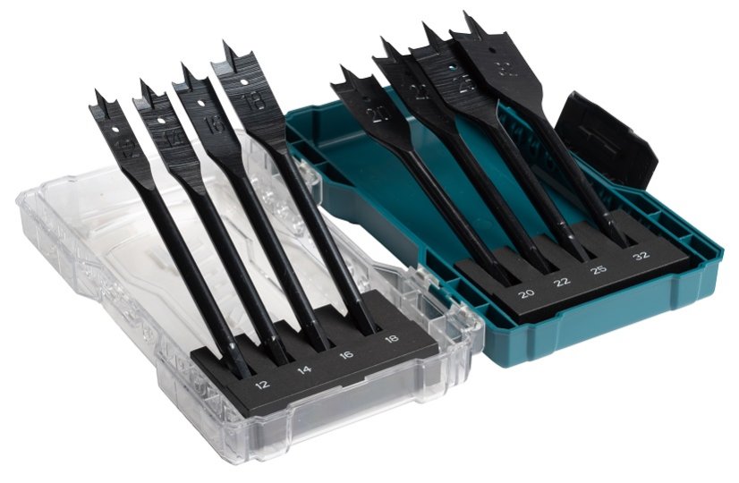 Makita E-08698 sada celistvých vrtáků do dřeva, 8 ks Makita E-08698 sada celistvých vrtáků do dřeva, 8 ks