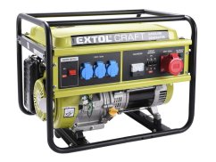 EXTOL CRAFT 421011 elektrocentrála benzínová, 13HP/5,5kW (400V) 3x1,8kW (230V)