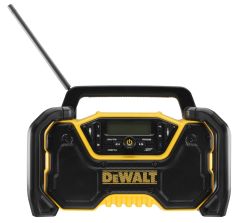 DeWalt DCR029-QW Rádio napájené 230 V nebo XR baterií 10,8 V, 12 V a 18 V a FLEXVOLT - bez baterie a nabíječky / USB