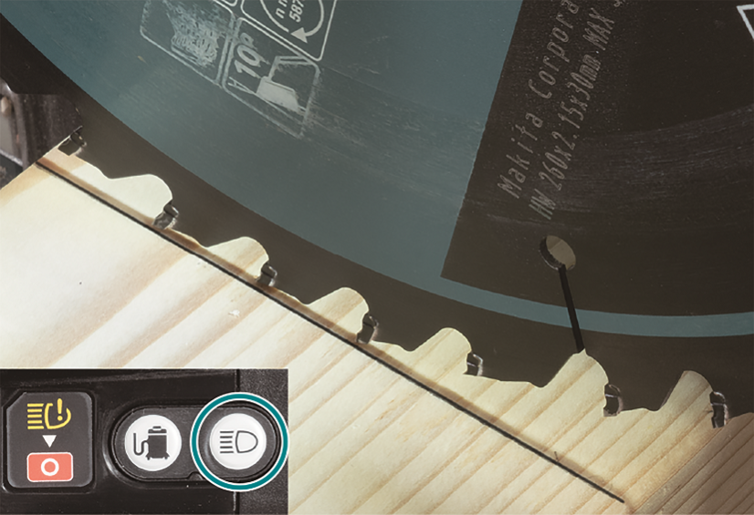 Makita LH001GZ aku stolní a pokosová pila s AWS 260mm Li-ion XGT 40V bez aku Z