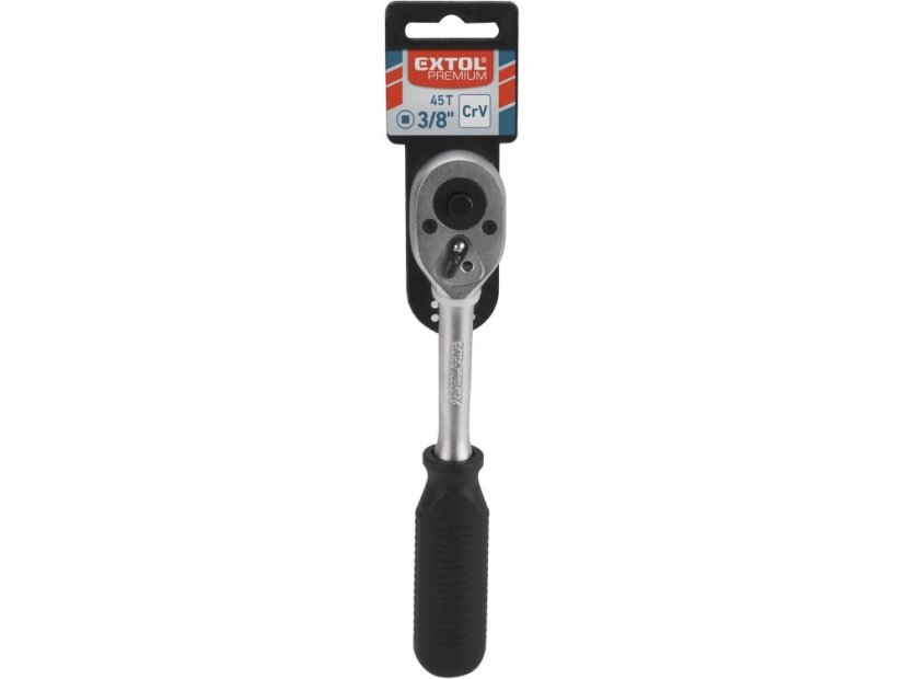 EXTOL PREMIUM 6532 ráčna, 45 zubů, 3/8", L 210mm, CrV
